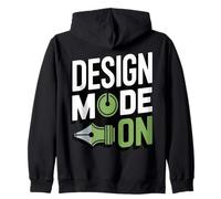 Design Mode On Creative Graphic Designer Zip Hoodie