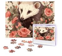 design Name Puzzles 500 Pieces Personalized Jigsaw Puzzles Photos Puzzles with Storage Bag Challenging Picture Puzzle for Adults Home Decor Wedding (52x38 CM)