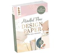 Design Paper Mindful Flow A6: 75 Motivpapiere (DIN A6, 220 g/m²), in 25 Designs, 16 Seiten Handlettering-Grundkurs, Softcover