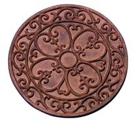 Design SS8 2 x 30 x 30cm Cast Iron Classic Stepping Stone - Brown