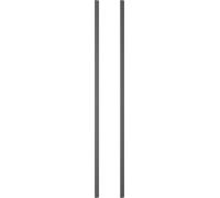 Design strip Flex Design Kit, 52.6 cm, Deep black, for a single Hob 17007826