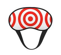 Design Target Print Blackout Sleep Mask - Side Sleeper Eye Cover, Soft Comfort, Perfect for Travel, Meditation