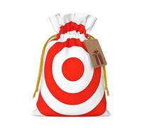 design target Print Drawstring linen gifts bag for Christmas Party,holiday packaging presents bags.