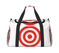 Design Target Print Functional Travel Tote Ample Space Travel Bag Foldable Carry On Tote for Weekender