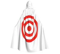 Design Target Print Hooded Cape Unisex Cloak Cape Halloween Christmas Cloak Costumes Party Cape Cosplay