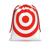 Design Target Print Present Bag, Reusable Organizer For Holiday Celebrations, Xmas Party Favors