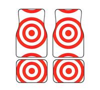 design target Print Stylish Car Foot Mat Set 4 Pieces Convenience Floor Mats Sedans SUV Trucks Vans