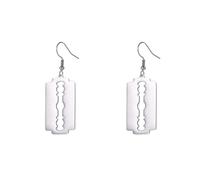 Design The Blade Earrings for Men Women Punk Acrylic Rock A Razor Blade Earrings Fashion Punk Jewelry Gift Souvenir