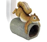 Design Toscano Crash the Squirrel Gutter Guardian Downspout Statue