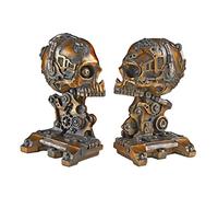 Design Toscano Cyborg Skeleton Bookend Statue