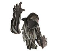 Design Toscano DB383009 the Creeper Wall Sculpture, Matte Black Finish