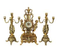 Design Toscano Grande Chateau Beaumont Clock and Candelabra Ensemble, , Polyresin, Gold
