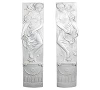 Design Toscano the Dionysia Festival Wall Friezes: Dancer with Harp and Dancer with Tambourine