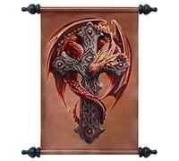 Design Toscano Woodland Guardian Canvas Wall Scroll by artist Anne Stokes