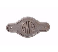 DESIGN UK GWR Great Western Railway Solid Cast Iron Vintage Style Door Wall Plaque Sign