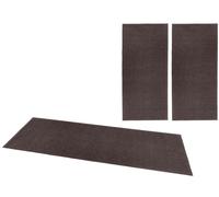 Design Velours Dark Grey Rug 3 pcs - 2x 70x140 cm + 1x 70x240 cm