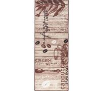 THE RUGS Design Velours Kitchen Runner Rug Non Slip Durable Comfort Mat in Brown | Size: 67 cm x 180 cm THE RUGS Brown 67 cm x 180 cm