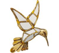 Design Wall Decoration Hummingbird Mirror, Gold, Handmade, Room Decor, Decora...
