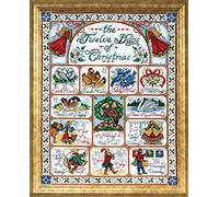 Design Works 12 Days of Christmas, Multi-Color,White