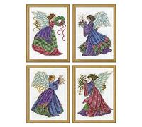 Design Works 4 Christmas Angels, Multi-Color