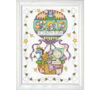 Design Works Balloon Ride Cross Stitch Kit, Multi-Colour