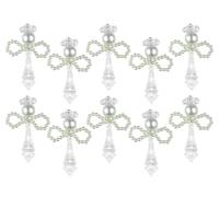 Design Works Beaded Ornament Kit 2"X3" Set of 10-Crystal Angels