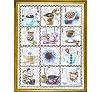 Design Works Coffee Break Cross Stitch Kit, Multi-Colour