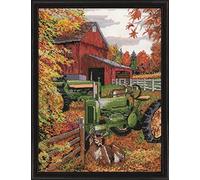 Design Works Counted Cross Stitch Kit - Tractor 28 x 35cm