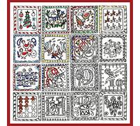 Design Works Crafts "12 Days of Christmas Zenbroidery Printed Fabric Pack Embroidery Kit, Multi-Colour