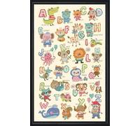 Design Works Crafts 3269 ABC Cute Animals, 12 X 20 Counted Cross Stitch Kit, Multicolour