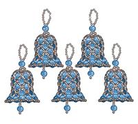 Design Works Crafts Beaded Ornaments Kit-Makes Set of 5, Metal, Various