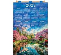 Design Works Crafts Cherry Blossoms 2027 Sequin Calendar Kit