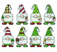 Design Works Crafts Cross Stitch Ornaments Kit-Makes Set of 8, Various