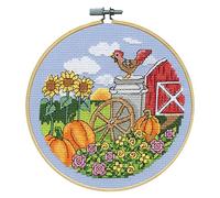 Design Works Crafts Fall Counted Cross Stitch Kit with Hoop