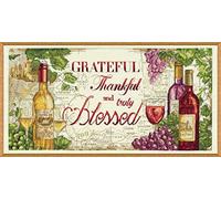 Design Works Crafts, Grateful Wine Counted Cross Stitch Kit