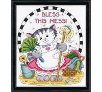 Design Works Crafts Inc. Bless This Mess Counted Cross Stitch Kit, Multi