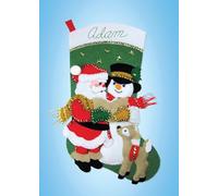 Design Works Crafts Inc. Carolling Friends Felt Stocking Kit, Multi