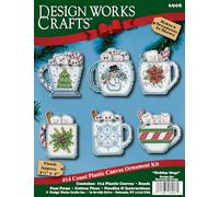 Design Works Crafts Inc. Holiday Mugs Counted Cross Stitch Ornament Kit - Set/6