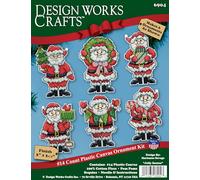 Design Works Crafts Inc. Jolly Santas Counted Cross Stitch Ornament Kit - Set/6