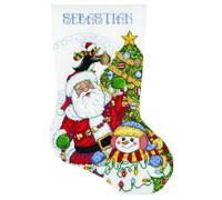 Design Works Crafts Inc. Trimming The Tree Counted Cross Stitch Stocking Kit