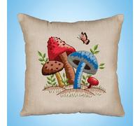 Design Works Crafts Mushrooms Crewel Pillow Kit