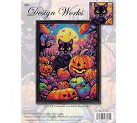Design Works Crafts Psychedelic Kitty Counted Cross Stitch Kit