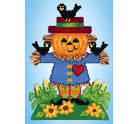 Design Works Crafts Scarecrow Pumpkin Plastic Canvas Kit