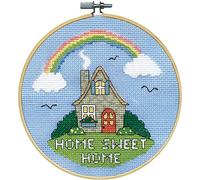 Design Works Crafts Sweet Home Counted Cross Stitch Kit with Hoop