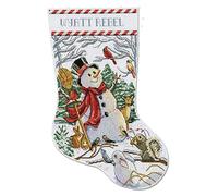 Design Works Crafts Woodland Snowman Counted Cross Stitch Stocking Kit