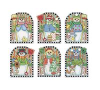 Design Works Crafts Woodland Snowmen Counted Cross Stitch Stocking Kit