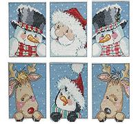 Design Works Cross Stitch Ornament Kit, Funny Friend Squares, 1