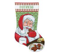 Design Works Cross Stitch Stocking Kit 17" Long-Cookies For Santa (14 Count)