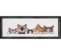 Design Works Curious Kittens Cross Stitch Kit, Multi-Colour
