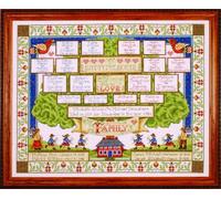 Design Works Family Tree Cross Stitch Kit, Multi-Colour